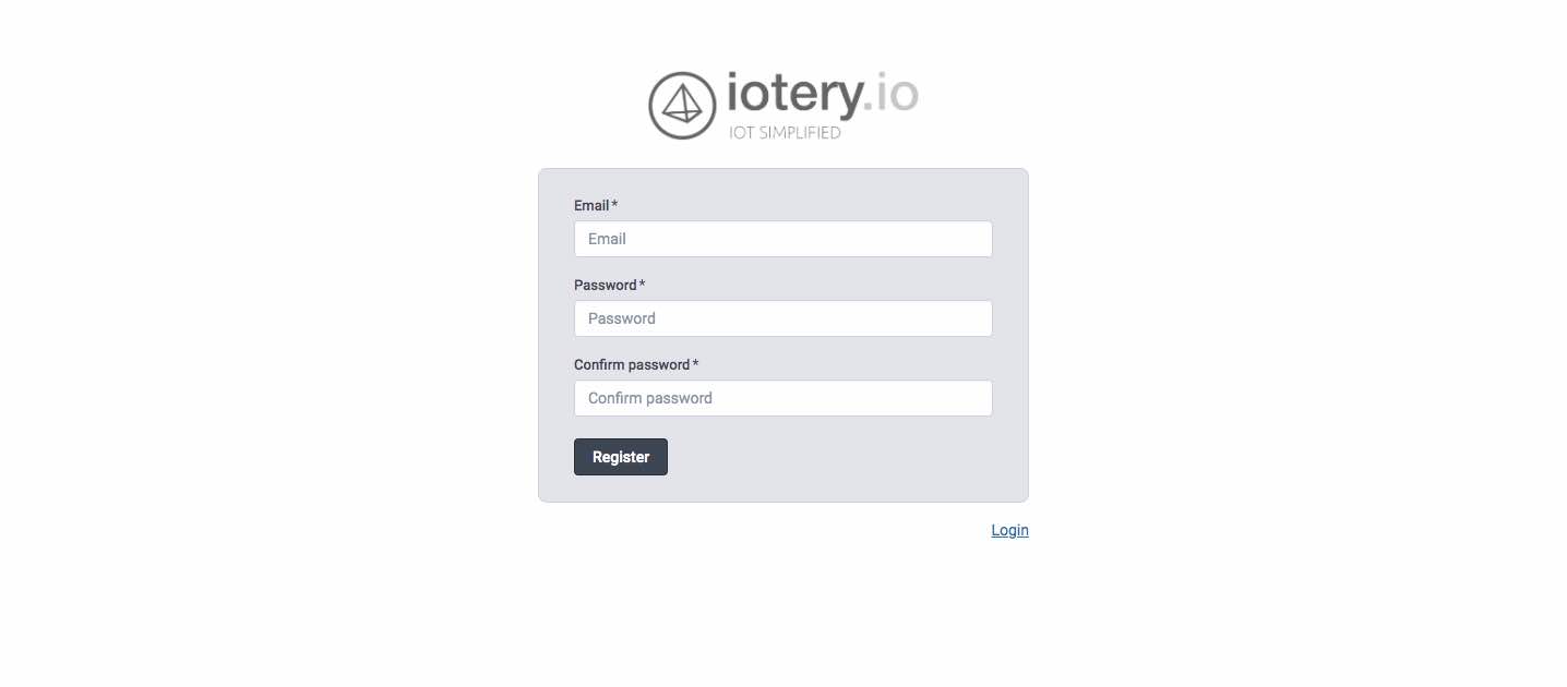 Iotery Log-in